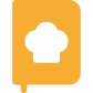 Recipes icon, png, yellow